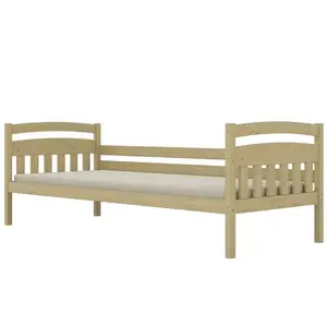 Ágy Tosia standard 90x200 természetes, lakkozott kép