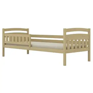 Ágy Tosia standard + korlát 90x180 természetes, nem lakkozott kép