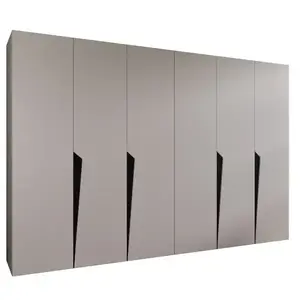 Szekrény Piano 1-300 (2x150) kasmír/fekete kép