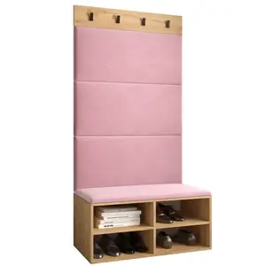 Előszobafal Miro tölgy craft panel rózsaszín kép