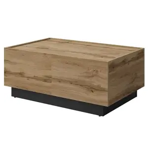 Dohányzóasztal Eko 96 Tölgy Wotan/Fekete Onyx kép