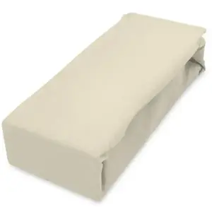 Lepedő Jersey gumiszalaggal 160x200 krém kép