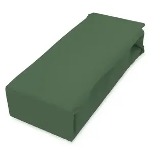 Lepedő Jersey gumiszalaggal 90x200 zöld kép