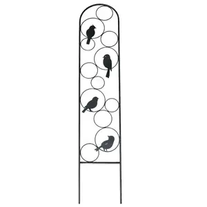 Növénytámasz madár 120x23 cm 1050-1239C fekete fém kép