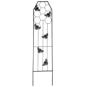 Növénytámasz méh 150x35 1050-1241B fekete fém kép