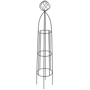 Növénytámasz 91 cm 1049-305B fekete fém kép
