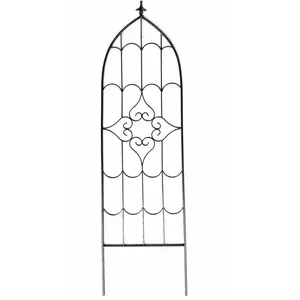 Növénytámasz 180x48 cm 1050-1202 fekete fém kép