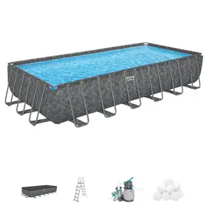 Szögletes medence kerettel és kiegészítőkkel APX 7.32x3.66x1.32m 561KG kép