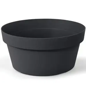 Virágcserép tál 30x14 antracit kép