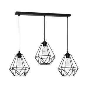 Függeszték BASKET 3xE27/60W/230V fekete MLP7215 kép