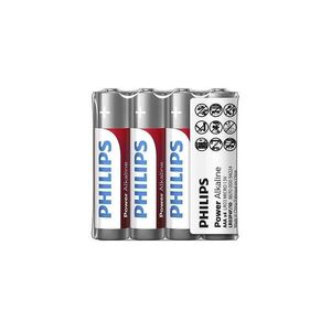 Philips LR03P4F/10 - 4 db alkáli elem AAA POWER ALKALINE 1, 5V 1150mAh Phil-LR03P4F/10 kép