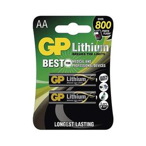 2 db GP LITHIUM AA lítium elem 1, 5V B15212 kép