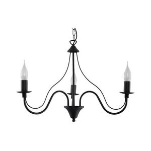 Csillár láncon MINERWA 3 3xE14/40W/230V fekete SL.0217 kép