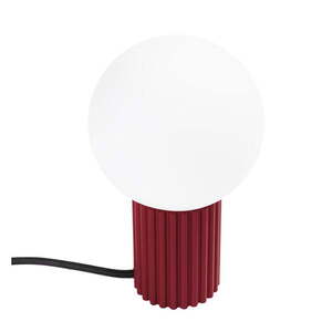 Borvörös asztali lámpa üveg búrával (magasság 19 cm) Orbital – Sollux kép