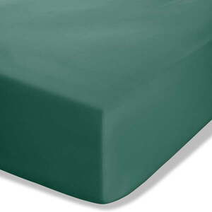 Sötétzöld gumis perkál lepedő 90x190 cm Easy Iron Percale – Catherine Lansfield kép