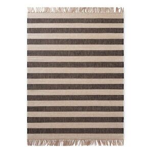Fekete-krémszínű kétoldalas-kézi szövésű juta szőnyeg 120x170 cm Playa – Hanse Home kép