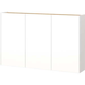 Fehér függő szekrény tölgyfa dekorral 138x87x25 cm Libbiano – Germania kép