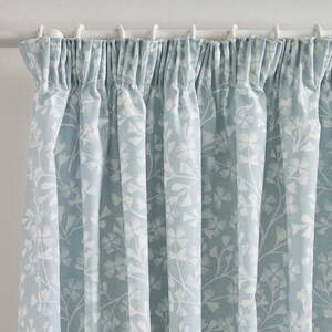 Kék függöny szett 2 db-os 229x229 cm Brooke Floral – Catherine Lansfield kép