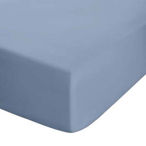 Kék gumis perkál lepedő 90x190 cm Easy Iron Percale – Catherine Lansfield kép