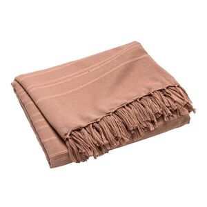 Terrakotta színű pamut ágytakaró 180x220 cm Lilia – douceur d'intérieur kép