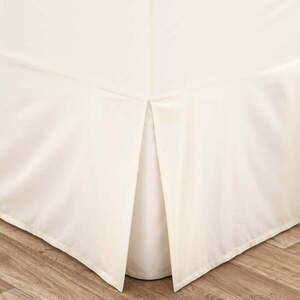 Krémszínű gumis perkál ágykeret huzat 135x190 cm Easy Iron Percale – Catherine Lansfield kép