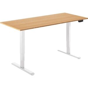 AlzaErgo Table ET1 NewGen, fehér + asztallap, 140 × 80 cm, bambusz kép