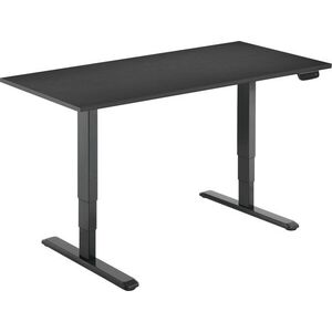 AlzaErgo Table ET1 NewGen, fekete + asztallap, 120×80 cm, laminált fekete kép