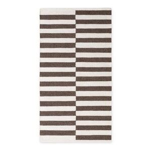 Fehér-barna kétoldalas-kézi szövésű gyapjú szőnyeg 80x150 cm Vika – Hanse Home kép