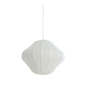 Krémszínű függőlámpa textil búrával ø 10 cm Sukau – Light & Living kép