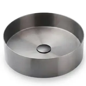 Mosdókagyló lapon Iron Round króm kép