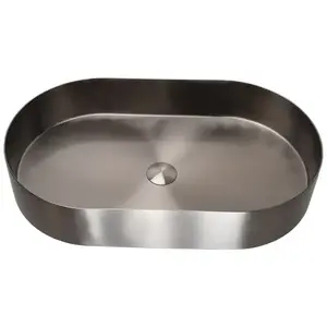 Mosdókagyló lapon Iron Oval króm kép