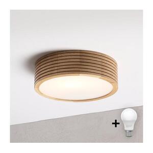 BRILAGI - LED mennyezeti lámpatest CARVALHO MODERN 1xE27/60W/230V, átm. 27, 5 cm, tölgy 8590828039334 kép