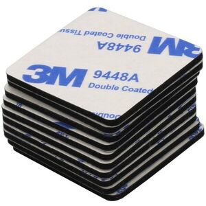 SEFIS 3M, 30x30 mm, 10 darab - fekete kép