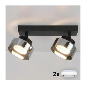 Brilagi - LED RGB dimmelhető spotlámpa AURA LUX 2xGX53/14W/230V Wi-Fi Tuya fekete/füstszínű BG3449+2xIM1490 kép