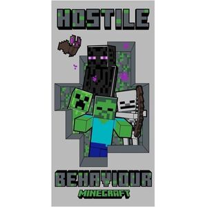JERRY FABRICS Törölköző - Minecraft Hostile Behaviour, 70×140 cm kép