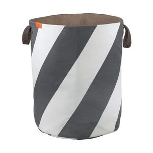Szürke-krémszínű textil szennyeskosár 5 l Diagonal – Mette Ditmer Denmark kép