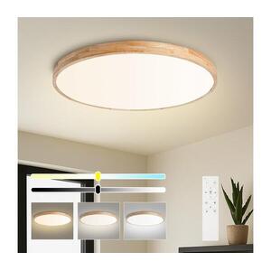 BRILAGI - Dimmelhető lámpatest WOODLINE LED/100W/230V 3000-6000K tölgy átm. 80 cm + távirányító BRI897 kép