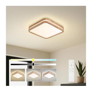 BRILAGI - Dimmelhető MOLINA SQUARE LED/48W/230V lámpatest, tölgy, 40x40 cm + távirányító BRI890 kép
