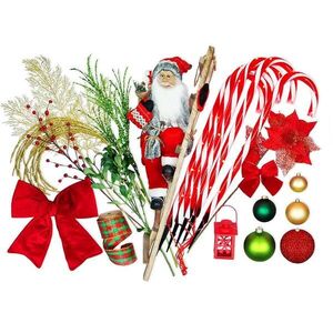 LAALU karácsonyi díszek - Santa Claus készlet, 120 - 210 cm fákhoz kép