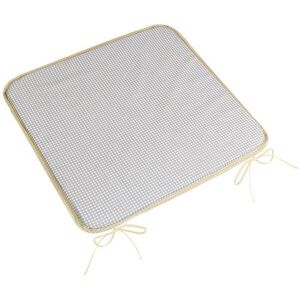 BELLATEX Ülőpárna ADÉLA, 34\904 sima 40 × 40, kockás, szürke-fehér kép