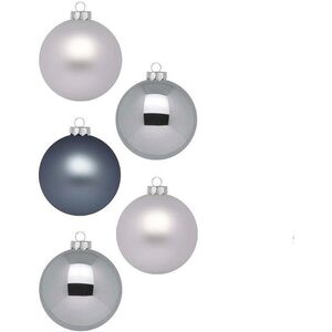 LAALU díszkészlet: szürke matt/fényes díszek, 6 cm, 30 db kép