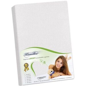 Bellatex Jersey lepedő, 180×200×40 cm, fehér kép
