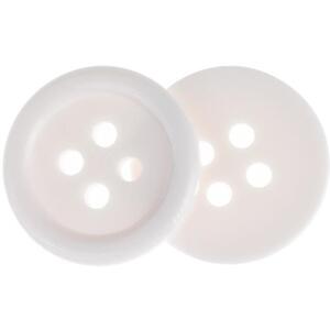 Žirovnice 1, 8 cm fehér, 4 lyukú peremmel, 349891C, 6 darabos készlet kép