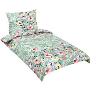 Bellatex 90/619 pamut ágynemű, 140×200 + 70×90 cm, zöld kép