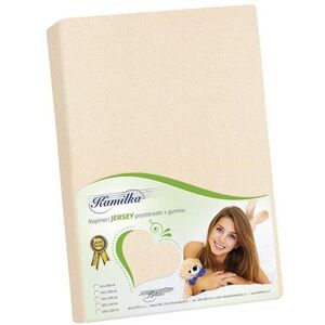 Bellatex J3 Jersey lepedő, 90×200, krémszín kép