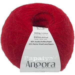 Bellatex Angora Merino Papatya 100g - 3080 piros kép