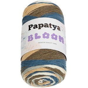 Bellatex fonal Papatya Bloom 100 g - 04 krémszínű, barna, kék kép