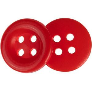 Žirovnice 1, 5 cm piros 4 lyuk, 348778A, 6 darabos készlet kép