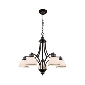 Viokef Lighting Kábeles csillár CLAIR 5xE27/60W/230V átmérő 65 cm, bronz színű 4133700 kép