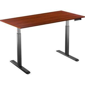 AlzaErgo Table ET2 fekete + TTE-12 120x80 cm barna laminált asztallap kép